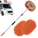 GreatCool 62 Car Wash Brush Kit Mitt Mop Sponge with Long Handle Chenille Microfiber Car Cleaning Brush Kit Supplies Car Washing Mop Kit Car Care of Scratch-Free Replacement Head for Car RV Truck - Image 19